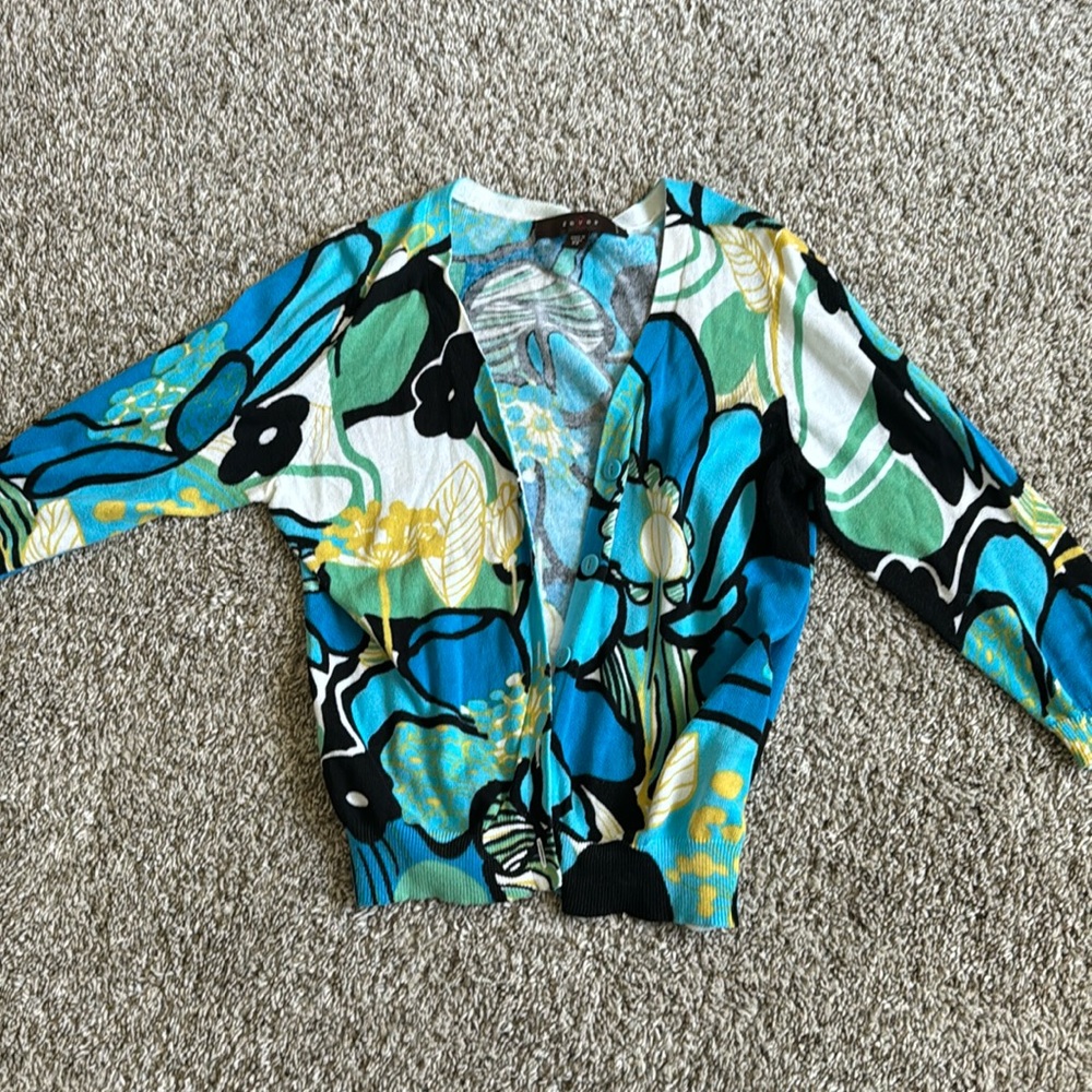 Fever floral cardigan button front